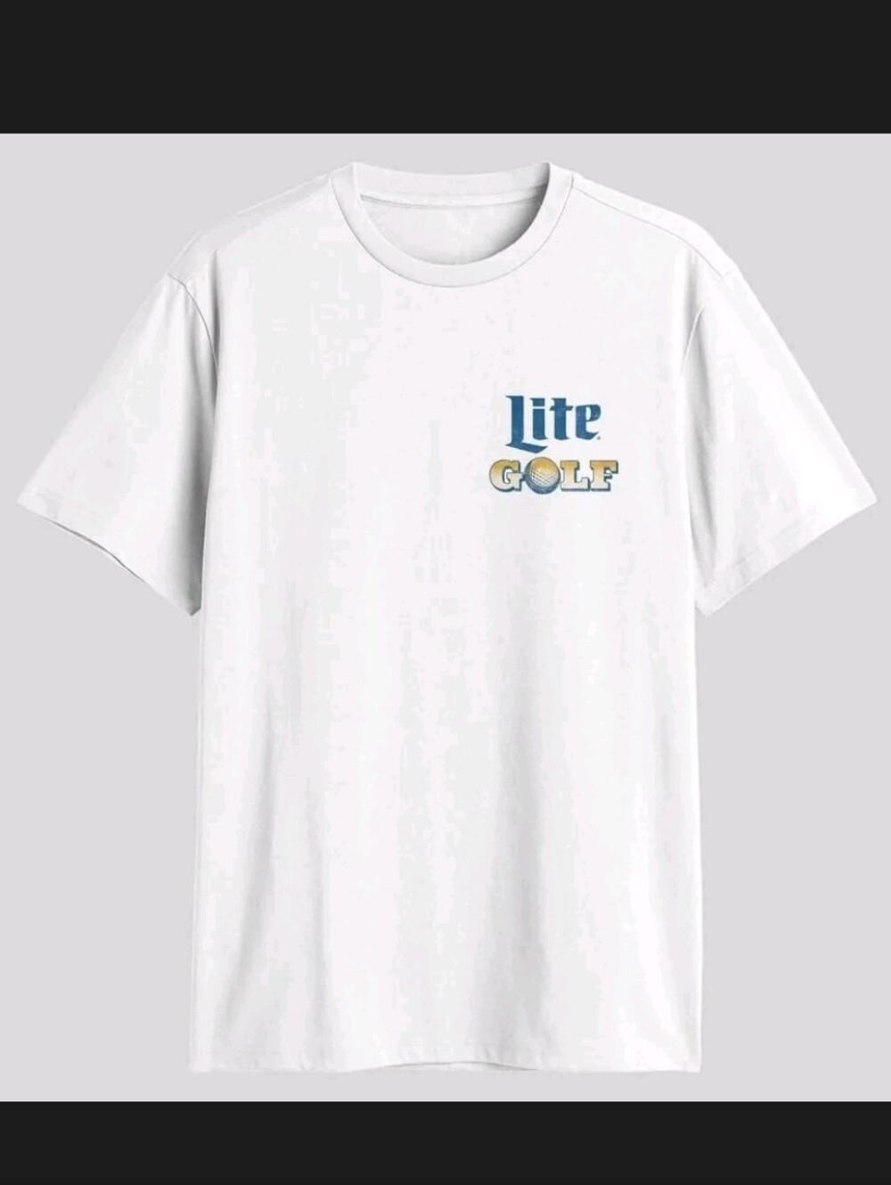 Miller Lite Mens Golf T-shirt XL Nwt